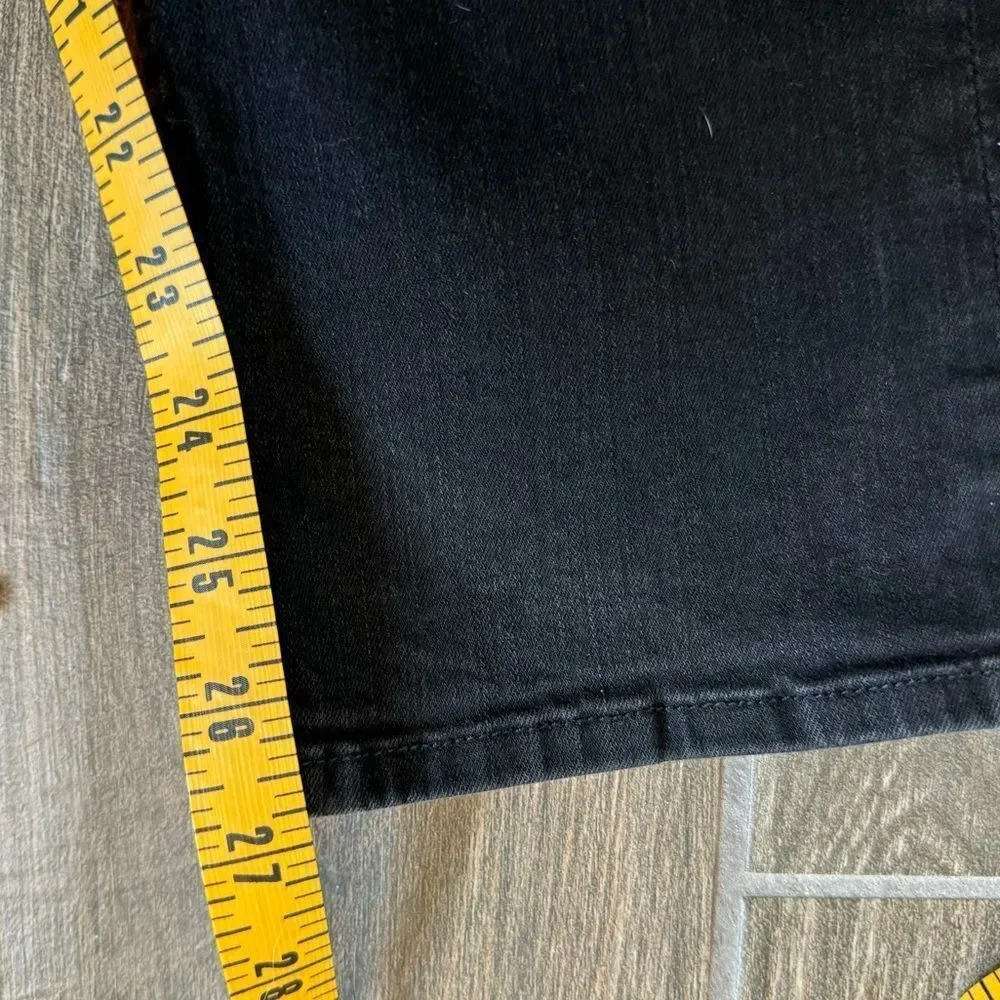 Mother High Wasted Rider Ankle Jeans 26 Not Guilty Black Stretch Denim - Picture 11 of 13